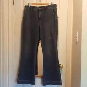 JCrew wide leg denim jeans